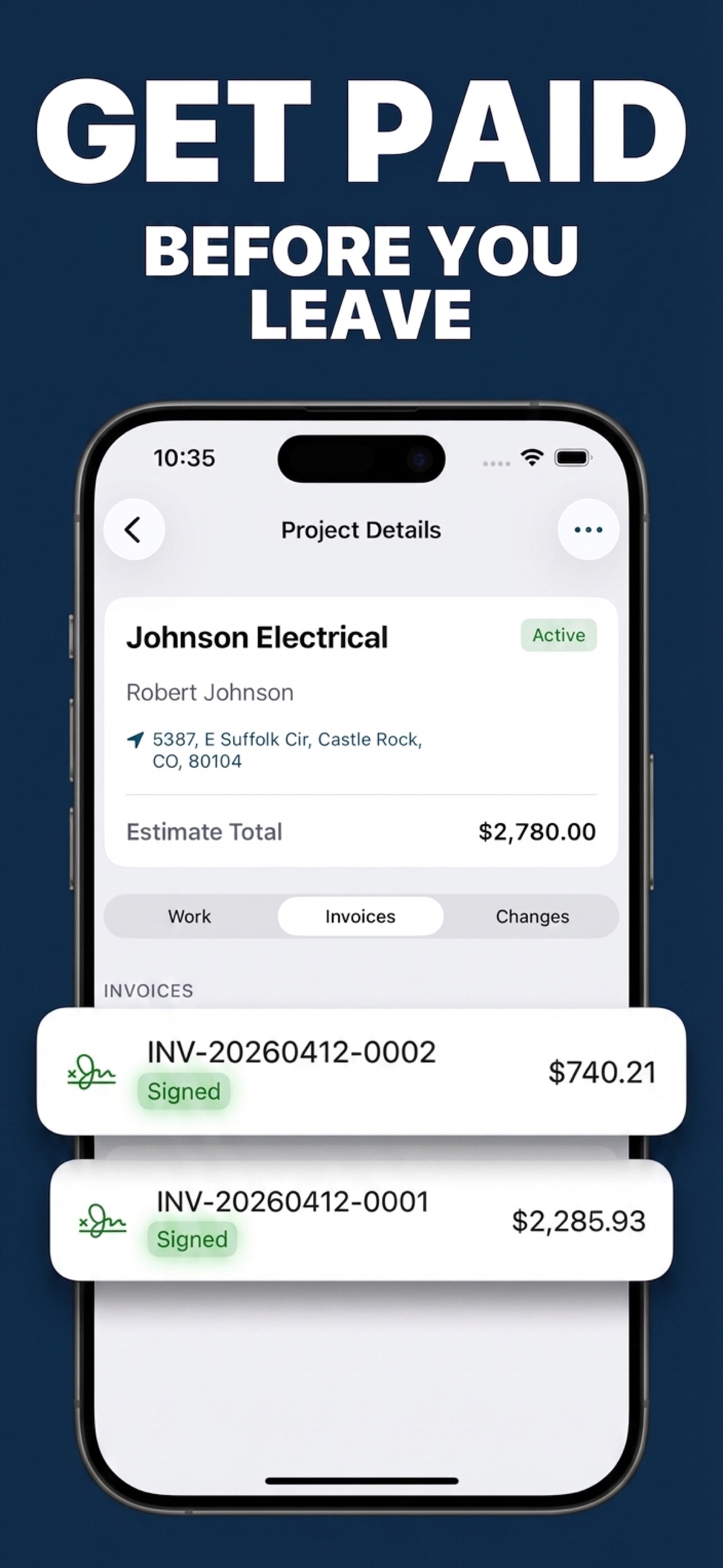 Get paid before you leave the job
